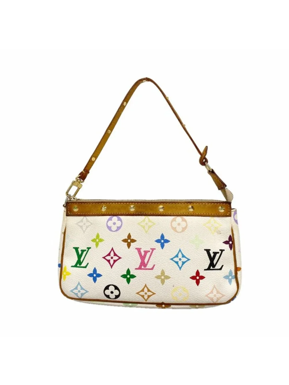 Louis Vuitton Pouch Monogram Multicolor Pochette Accessoires Blanc